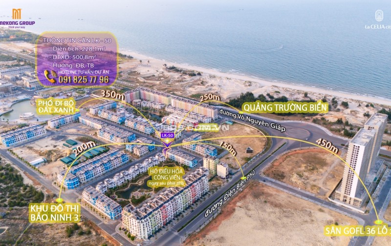 CĂN GÓC ĐẸP NHẤT DỰ ÁN LACELIA CITY QUẢNG BÌNH – 3 MẶT TIỀN – SÁT BIỂN & SÂN GOLF